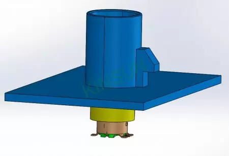 La structure flottante peut absorber un jeu de ±0,5 mm dans les directions X et Y et de 0,5 mm dans la direction Z.